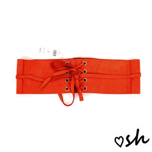 |Anthro| NWT Linea Pelle Lace-Up Corset Belt - Med